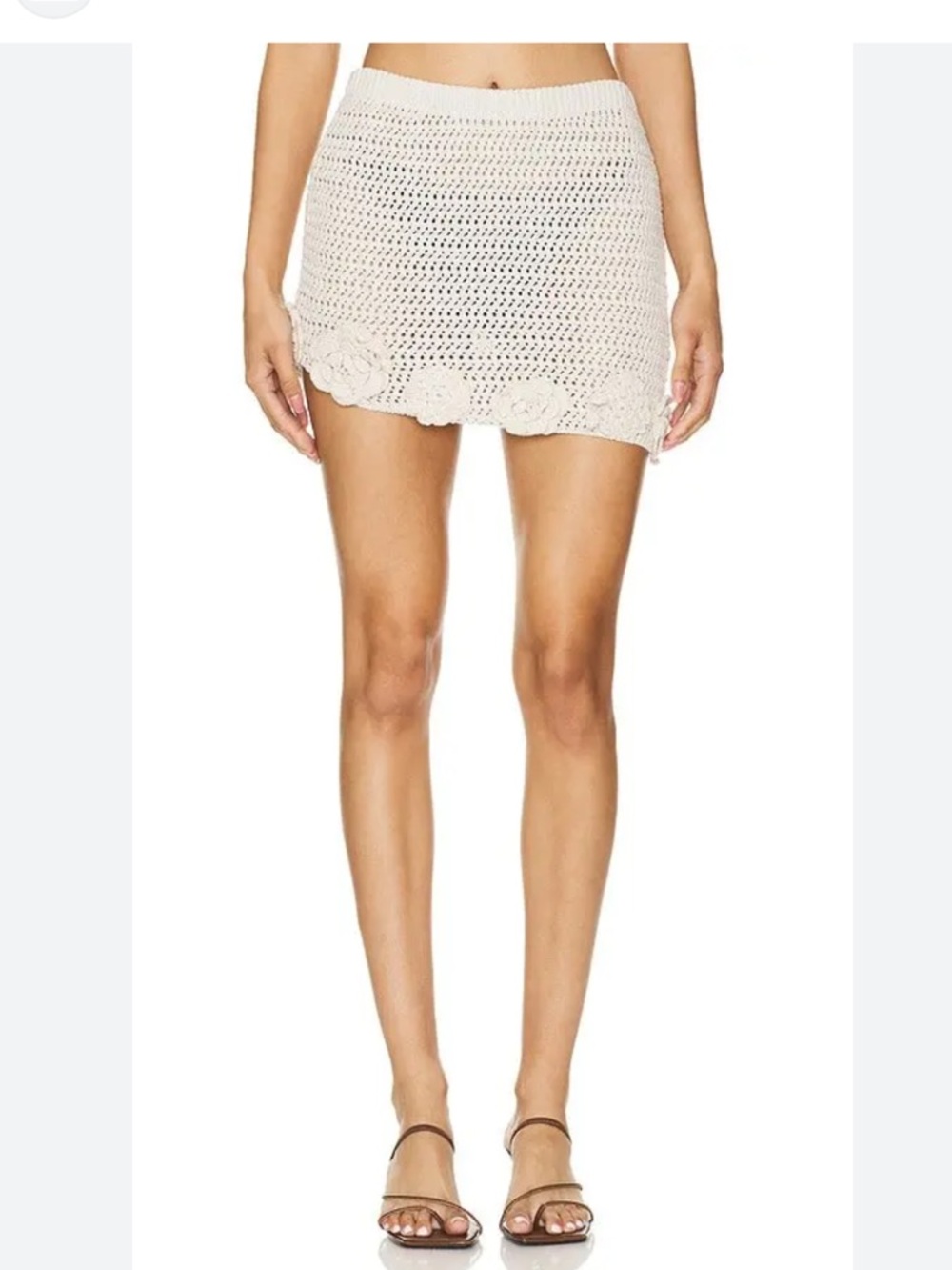 NWT Free people Flora Crochet Mini Skirt